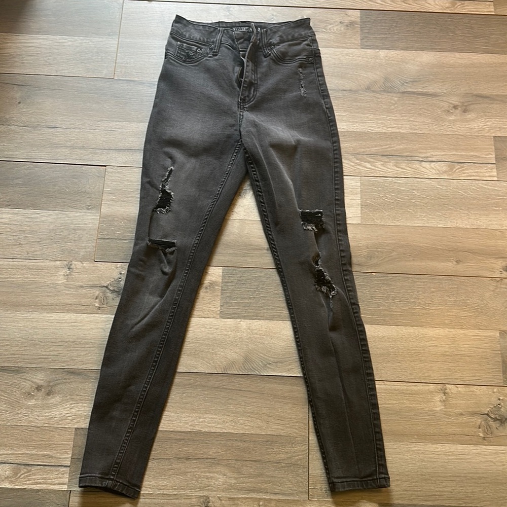 Distressed jeans